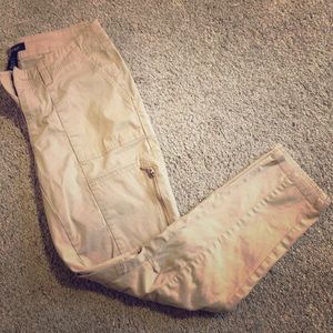 Ankle slimmer khaki pants